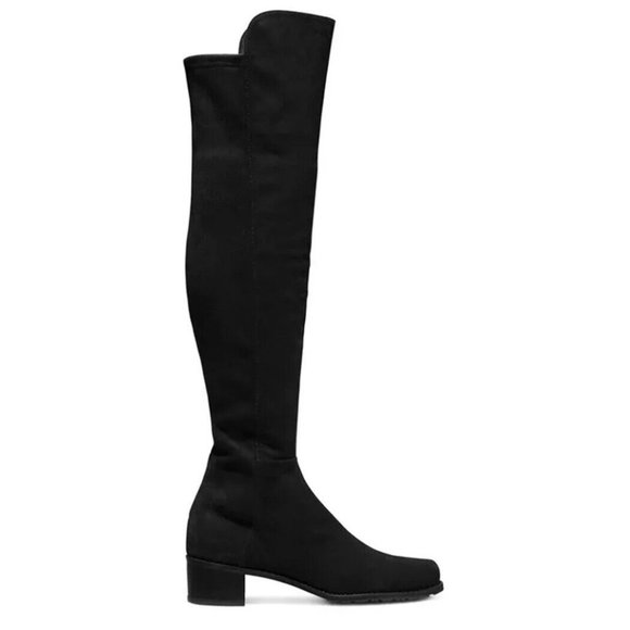 $850 STUART WEITZMAN Reserve Boot OVER THE KNEE SUEDE BOOT BLACK 6 (PB8)